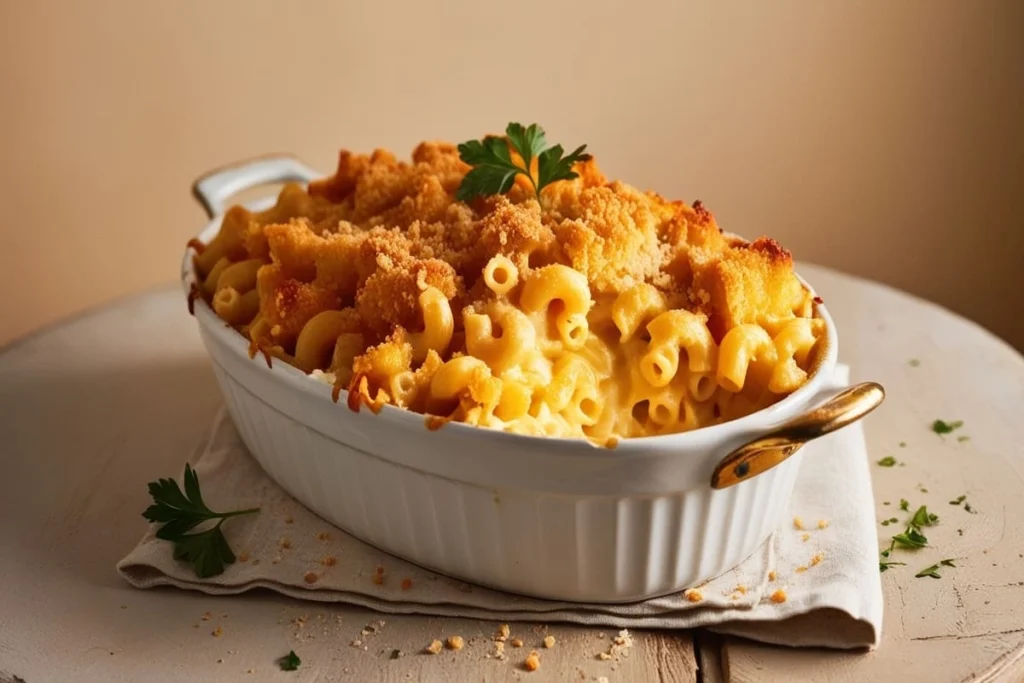 old fashioned baked macaroni and cheese