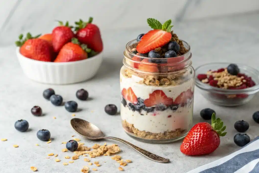 Cottage Cheese Cookie Dough Parfait