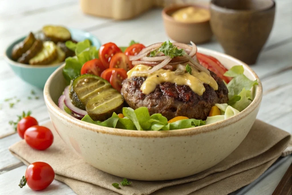 burger bowl recipe