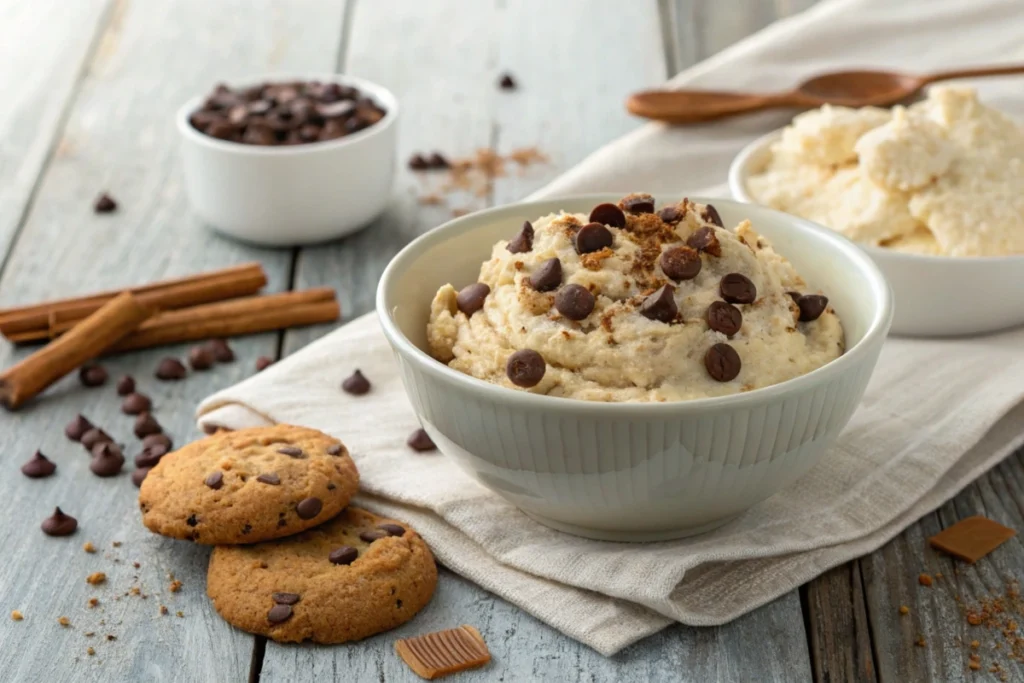 Cottage Cheese Cookie Dough in a Bowl