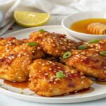 hot honey chicken with caramelized glaze