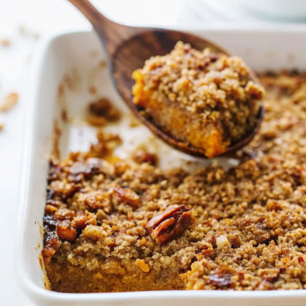 best sweet potato casserole with brown sugar topping