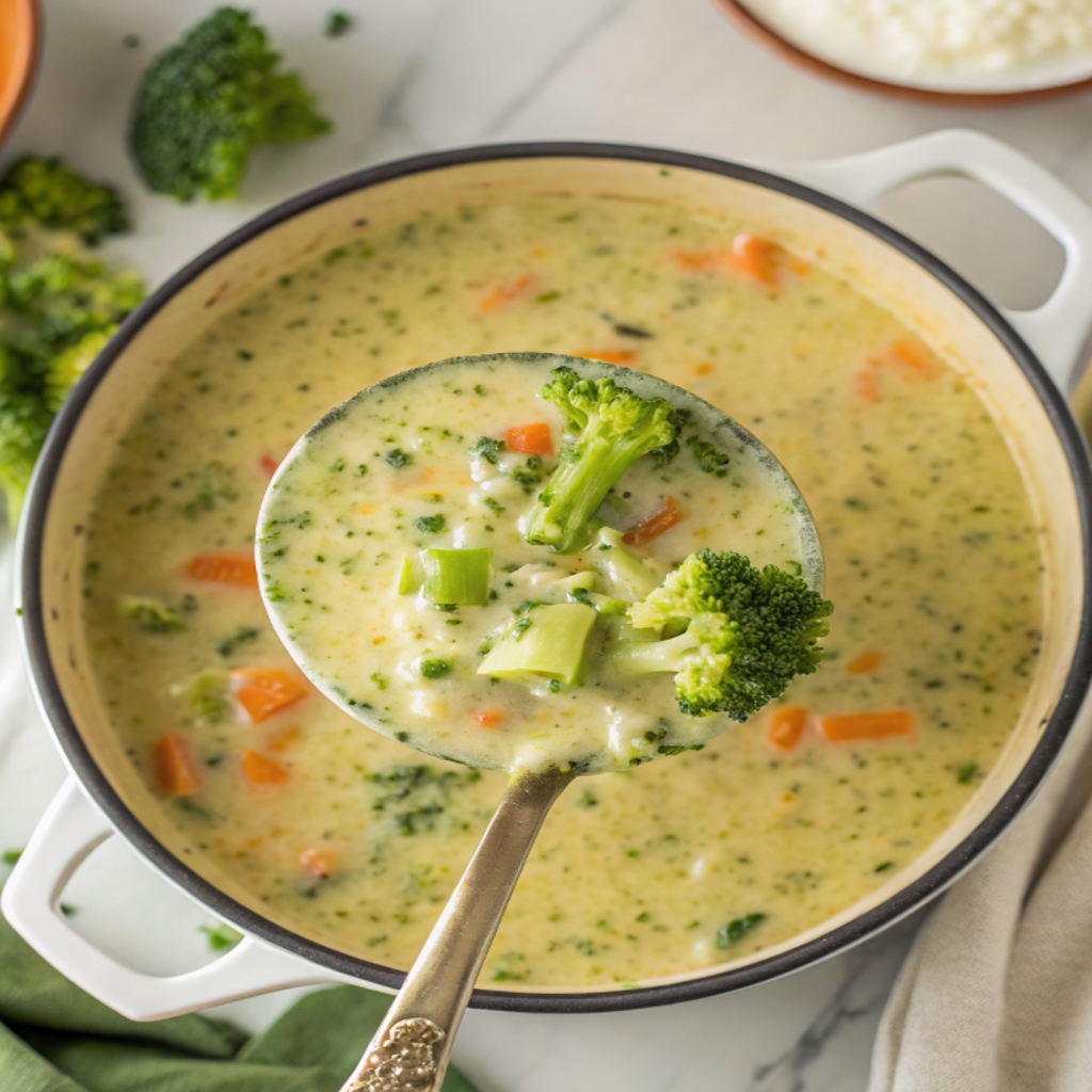 Healthy Broccoli Cheddar Soup